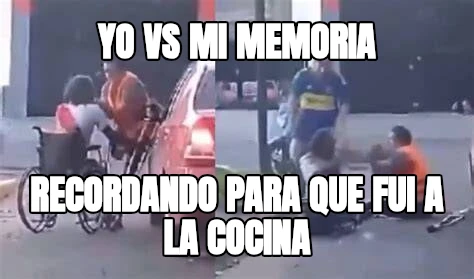 yo vs mi memoria recordando para que fui a la cocina